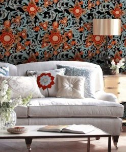 Mind The Gap Floral Painting Wallpaper