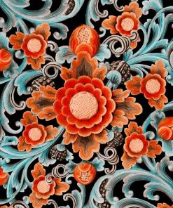 Mind The Gap Floral Painting Wallpaper