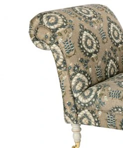 Mind The Gap Folk Couture Anatolia Chaise Lounge Flourish Dapple Linen