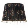 Mind The Gap Folk Couture Pleated Cone Lampshades - Flourish Blue
