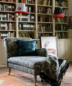 Mind The Gap Folk Couture Anatolia Chaise Lounge Flourish Dapple Linen