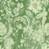 Mind The Gap Flowery Ornament Bud Green Wallpaper Rose & Thorn