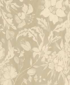 Mind The Gap Folk Couture Flowery Ornament Taupe Wallpaper