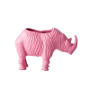 Rice By Rice New RHINO METAL FLOWER POT - SOFT PINK