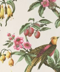 BN Rose & Thorn Fiore Aviary Bird Wallpaper