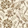 Mind The Gap Folk Embroidery Tobacco Wallpaper - Rose & Thorn Floral Design 2 Mind The Gap Folk Embroidery Tobacco Wallpaper Rose & Thorn