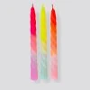 Pink Stories Neon Twisted Candles - Set of 3 | Fruit Salad Shades | Home Decor & Gifts 2 Pink Stories Neon Twisted Candles Shades Of Fruit Salad - Set Of 3