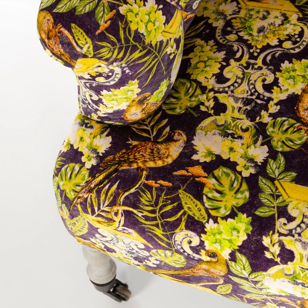 Mind The Gap Les Jardins Royaux MTG St. Germaine Tufted Chair - La Voliere Velvet | Luxury Armchair 8 Mind The Gap Les Jardins Royaux MTG FURNITURE ST.GERMAINE TUFTED CHAIR - LA VOLIERE VELVET