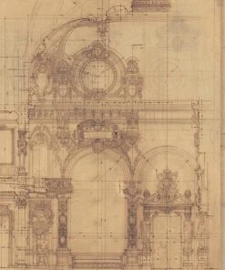 Mind The Gap Garnier Blue Wallpaper - Premium Drawing & Illustrative Design for Home Decor 8 Mind The Gap Garnier Blue Wallpaper