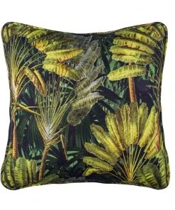 Mind The Gap Havana Tropicana Ghost Of The Sea / Traveller's Palm Embroidered Cushion