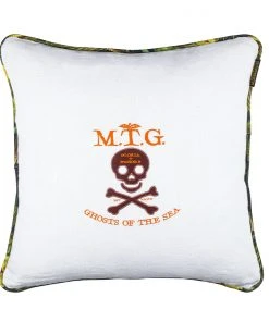 Mind The Gap Havana Tropicana Ghost Of The Sea / Traveller's Palm Embroidered Cushion