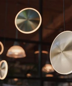 Thedesignyarduk CHRONA DISH PENDANTS LARGE - Graypants Lighting, Vertical & Horizontal