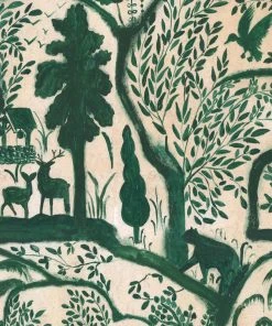 Mind The Gap The Enchanted Woodland Red Wallpaper Folk Couture
