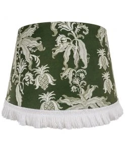 Mind The Gap Cone Lampshades -Guineo Green Rose & Thorn