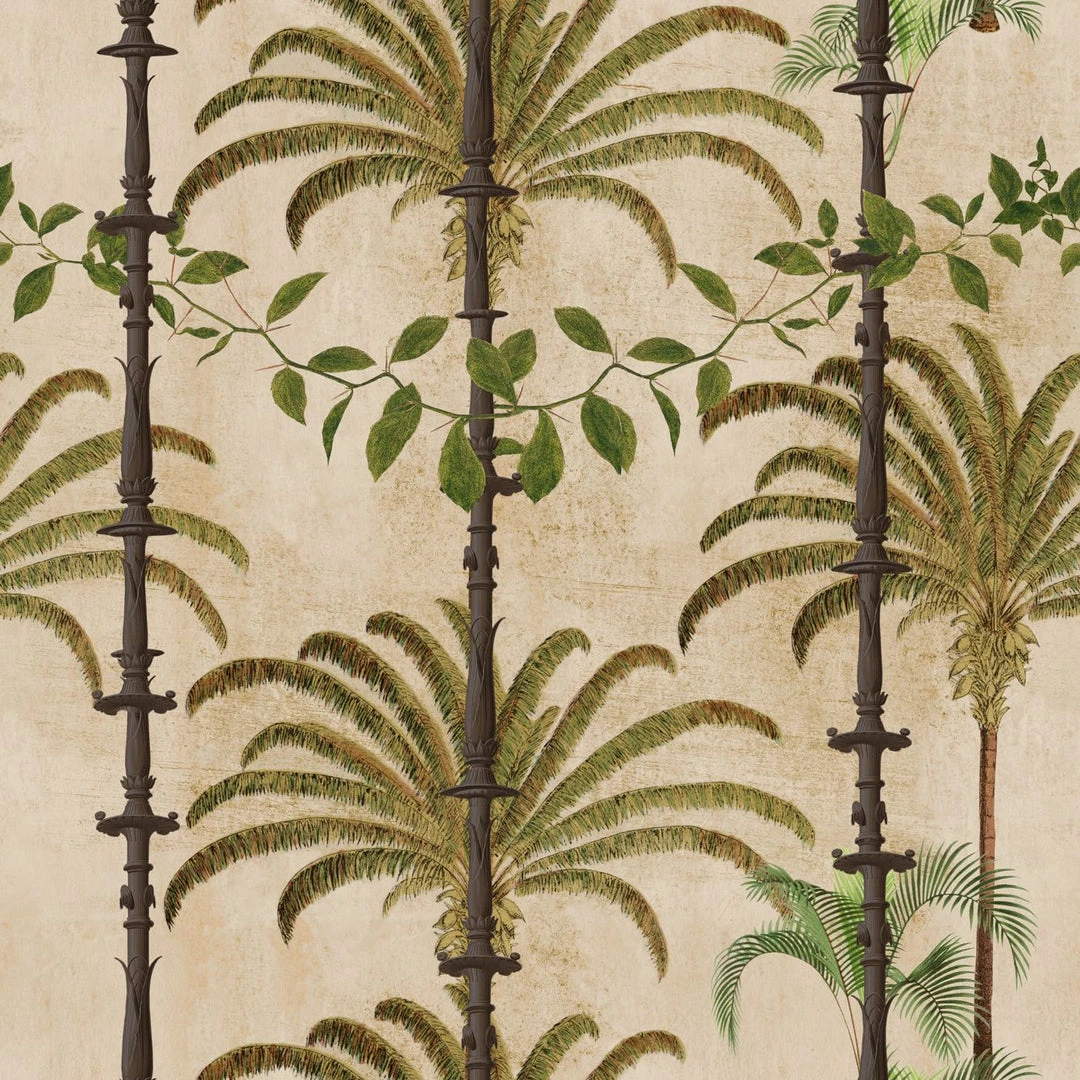 Mind The Gap Havana Tropicana Regatta Blue Wallpaper - Tropical Trees & Leaves Design 5 Mind The Gap Havana Tropicana Havana Regatta Blue Wallpaper