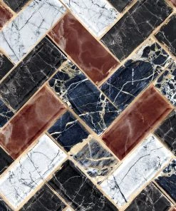 Mind The Gap Wallpaper & Paint Herringbone Wallpaper