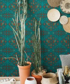 Mind The Gap Bohemian Dream Hindu Bloom Anthracite Wallpaper