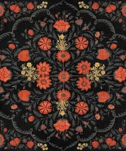 Mind The Gap Bohemian Dream Hindu Bloom Anthracite Wallpaper