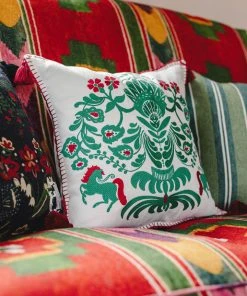 Mind The Gap Folk Couture Horse Parade Cushion