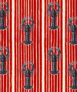 Mind The Gap Blue Skies Ahead Mediterranean Lobsters, White Wallpaper