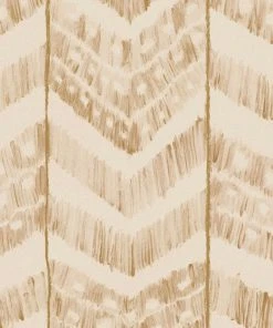 Mind The Gap Blue Skies Ahead Turkish Ikat, Tangerine Wallpaper