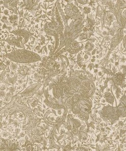 Mind The Gap Sarkozi Embroidery Taupe Wallpaper Folk Couture