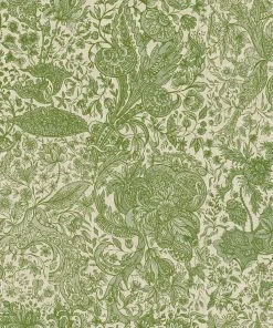 Mind The Gap Sarkozi Embroidery Indigo Wallpaper