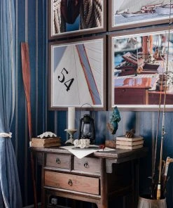 Mind The Gap Katalin Stripe, White Sand Wallpaper Blue Skies Ahead