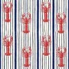 Mind The Gap Blue Skies Ahead Mediterranean Lobsters, White Wallpaper