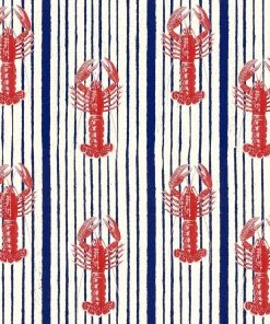 Mind The Gap Blue Skies Ahead Mediterranean Lobsters, White Wallpaper