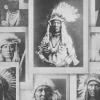 Mind The Gap Indian Chiefs Black And White Wallpaper