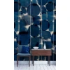 Mind The Gap Indigo Madness Abstract Wallpaper - Printed Textured Design for Modern Homes 1 Mind The Gap Indigo Madness Wallpaper
