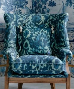 Mind The Gap Ionian Linen Cushion Rose & Thorn