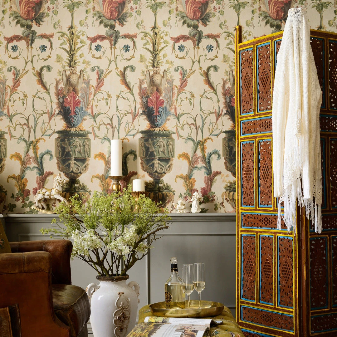 Mind The Gap Les Jardins Royaux Le Jardin Secret Taupe Wallpaper - Floral Design for Elegant Home Decor 4 Mind The Gap Les Jardins Royaux Le Jardin Secret Taupe Wallpaper