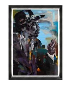 Mind The Gap Framed Art Jimi Hendrix By Amirou Diallo New