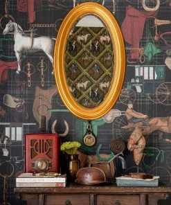 Mind The Gap Wallpaper & Paint The Jockey, Multicoloured Wallpaper