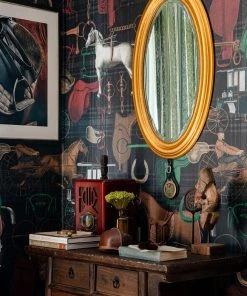 Mind The Gap Wallpaper & Paint The Jockey, Multicoloured Wallpaper