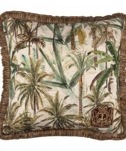 Mind The Gap The Jungle Linen Cushion