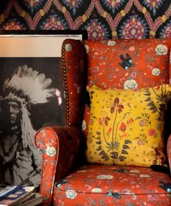 Bohemian Dream Mind The Gap Nomad Linen Fabrics, Gypsy Ochre