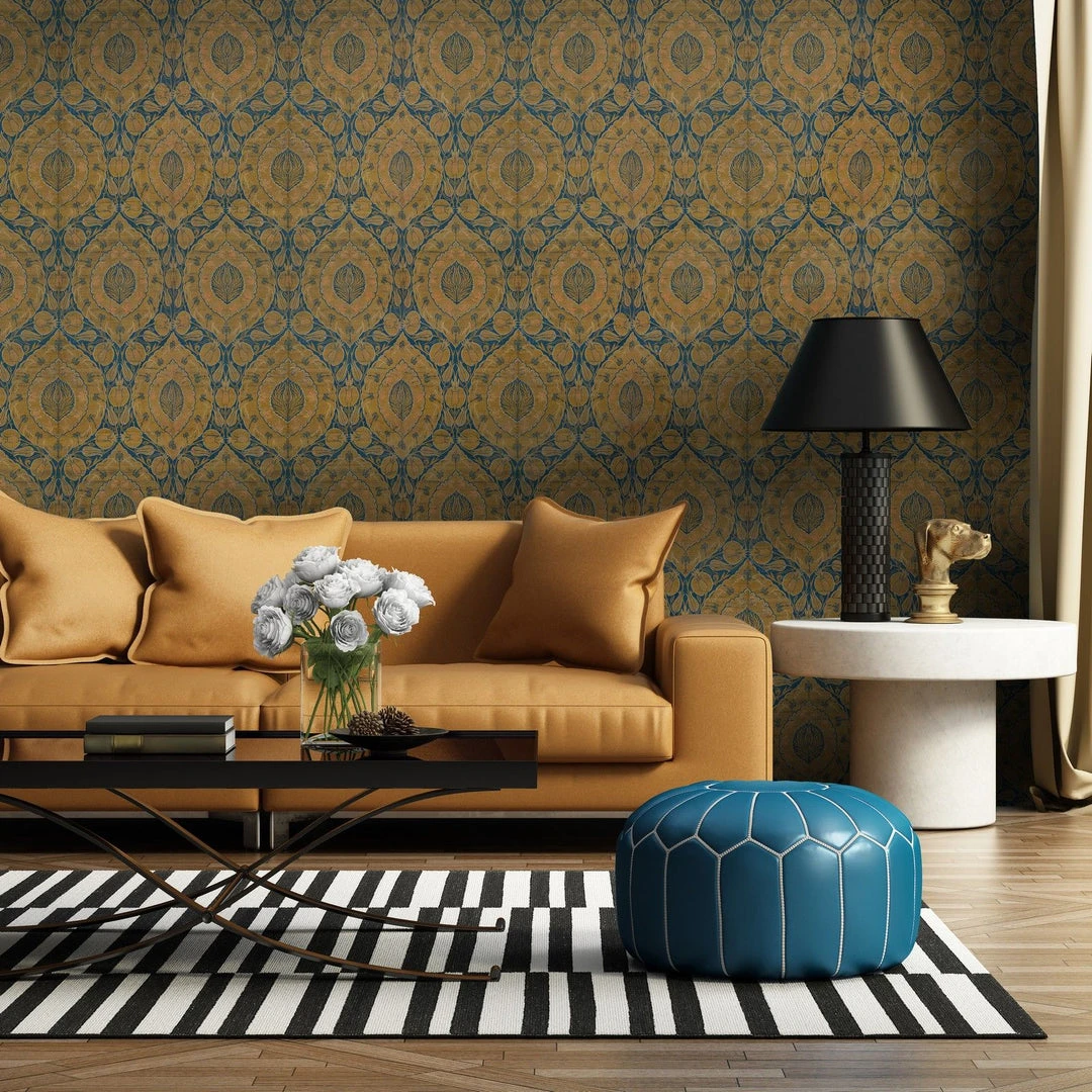 Mind The Gap Rose & Thorn Kaftan Wallpaper - Floral Wallpaper for Home Decor 4 Mind The Gap Rose & Thorn Kaftan Wallpaper