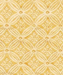 Mind The Gap Kalamkari, Citrus Yellow Wallpaper Blue Skies Ahead