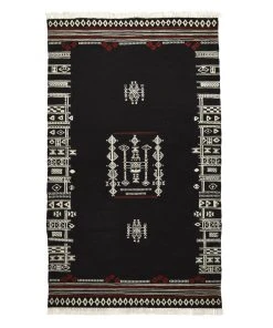 Mind The Gap Yarasa - Cocoa Wool Kilim Medium Bohemian Dream