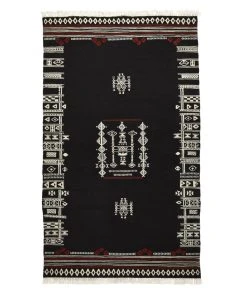 Mind The Gap Yarasa - Cocoa Wool Kilim Large