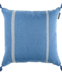 Mind The Gap Blue Skies Ahead Katalin Stripe Linen Cushion