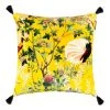 Mind The Gap Les Jardins Royaux The Royal Garden Yellow Velvet Cushion