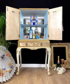 The Design Yard Alouette Vintage Cocktail Cabinet