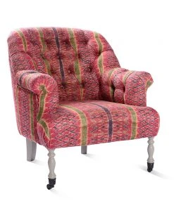 Mind The Gap MTG FURNITURE - St GERMAINE TUFTED ARMCHAIR - LAKAI LINEN