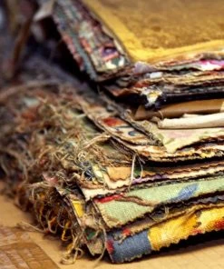 Liberty Fabrics Poppy Meadowfield Wallpaper In Pewter Blue