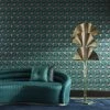 Liberty Fabrics Regency Tulip Wallpaper In Jade New