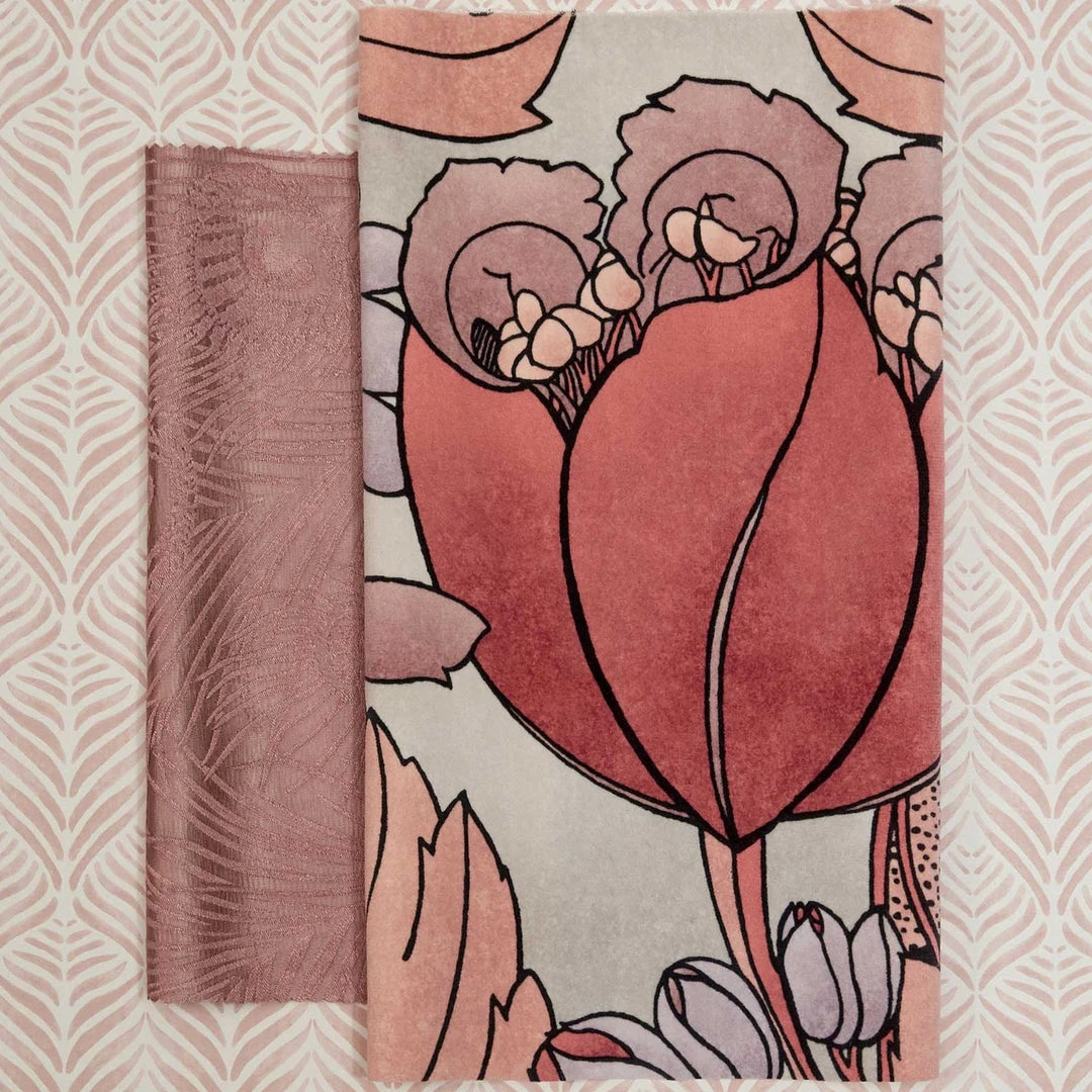 Liberty Fabrics New Regency Tulip Wallpaper In Lacquer - Floral Heritage Design for Elegant Home Decor 9 Liberty Fabrics New Regency Tulip Wallpaper In Lacquer